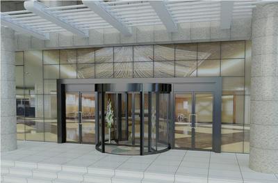 青岛科锐安 专业供应高品质旋转门，厂家直销，支持定制，品质卓越